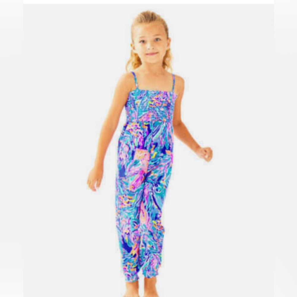 Lilly Pulitzer Jemma Jumpsuit Girls Size Large NWT